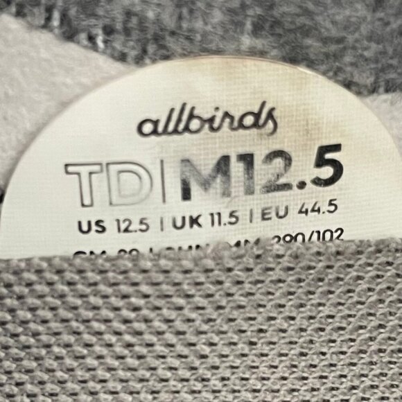 Allbirds Tree Dashers Slip On 0220 RM1 Mesh Wool Sneakers Dark Blue Grey Sz 12.5 - Picture 9 of 13